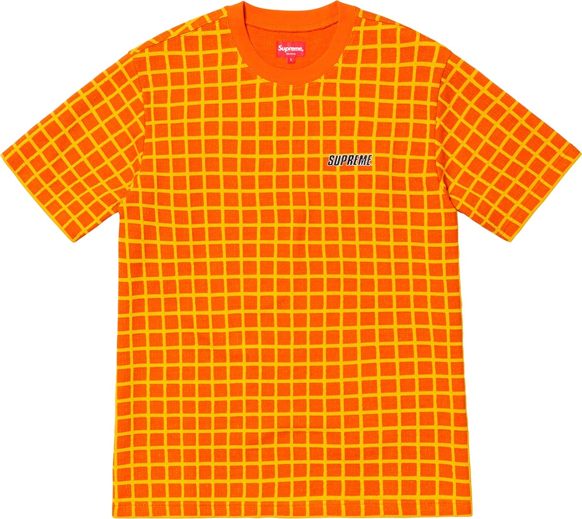 Grid Jacquard S/S Top view 2